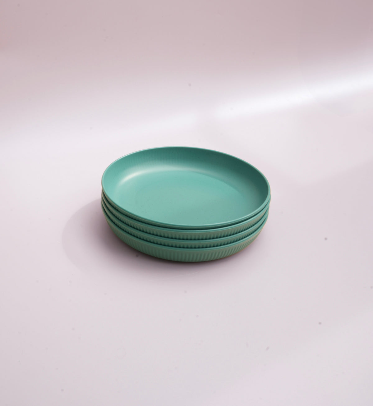 Beautifully designed blue wheat straw plates for kids and adults. Colour is green.