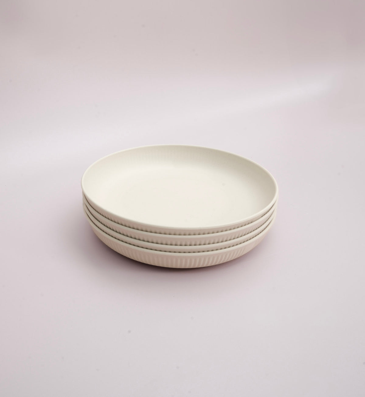 Beautifully designed white wheat straw plates for kids and adults. 
